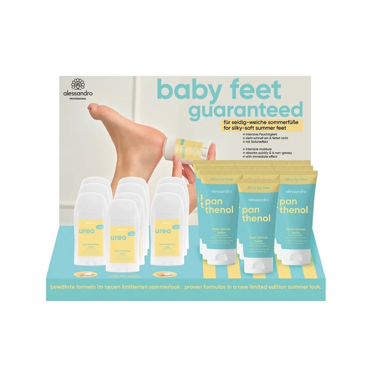 Дисплей Alessandro Baby Feet с продукти за грижа за пети