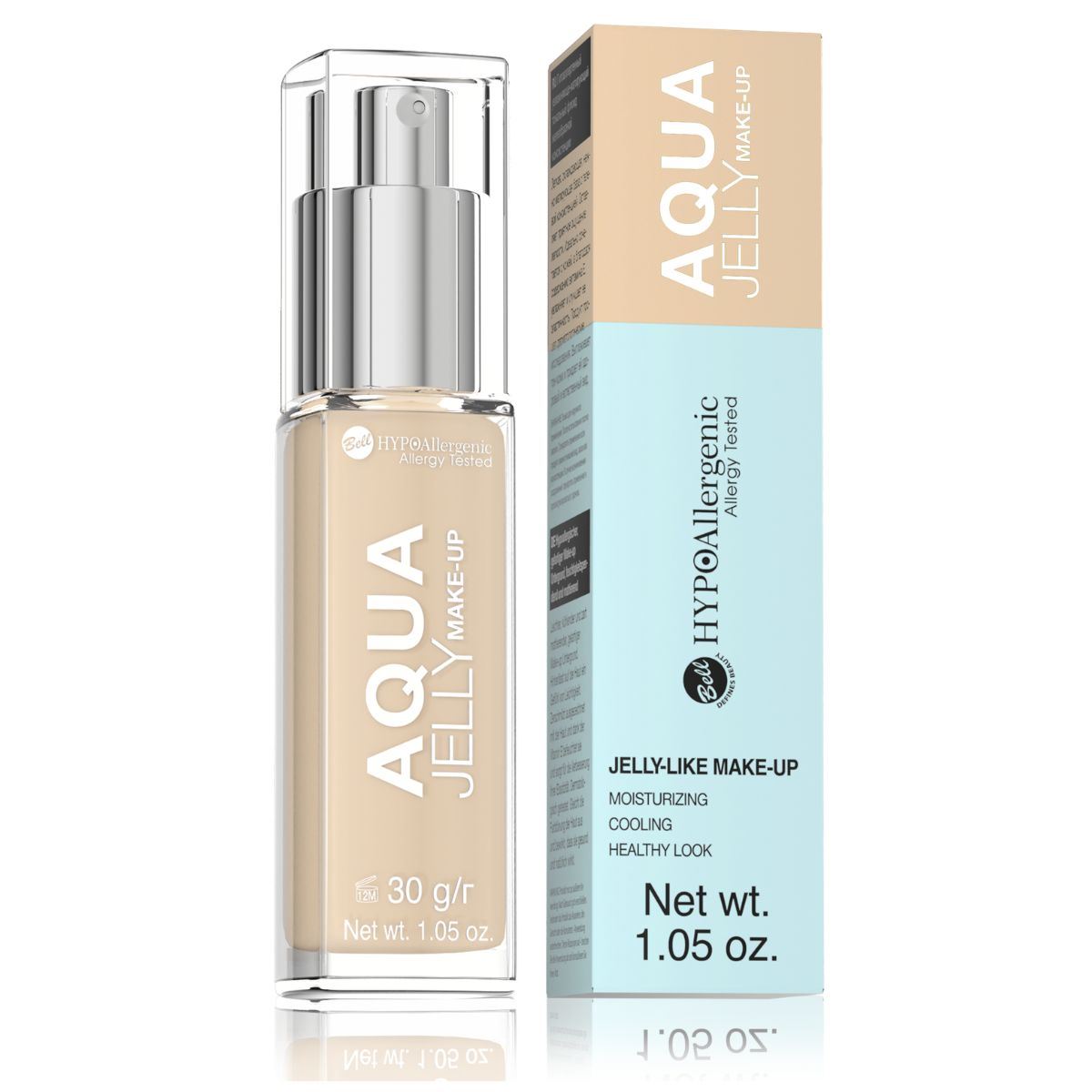 Bell HYPOAllergenic Фон дьо тен Aqua Jelly 03, CREAMY NATURAL