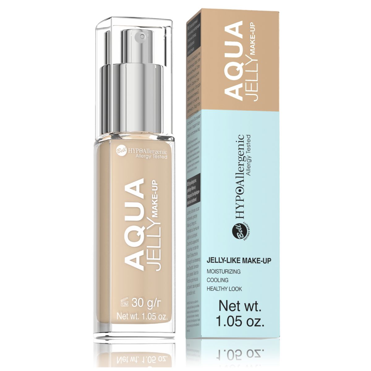 Bell HYPOAllergenic Фон дьо тен Aqua Jelly 04, GOLDEN BEIGE