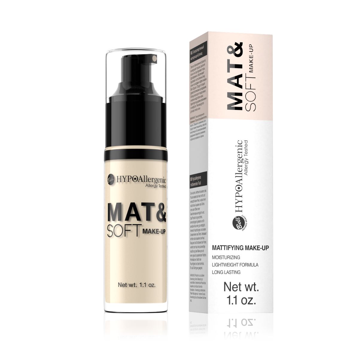 Bell HYPOAllergenic Фон дьо тен Mat&Soft 01