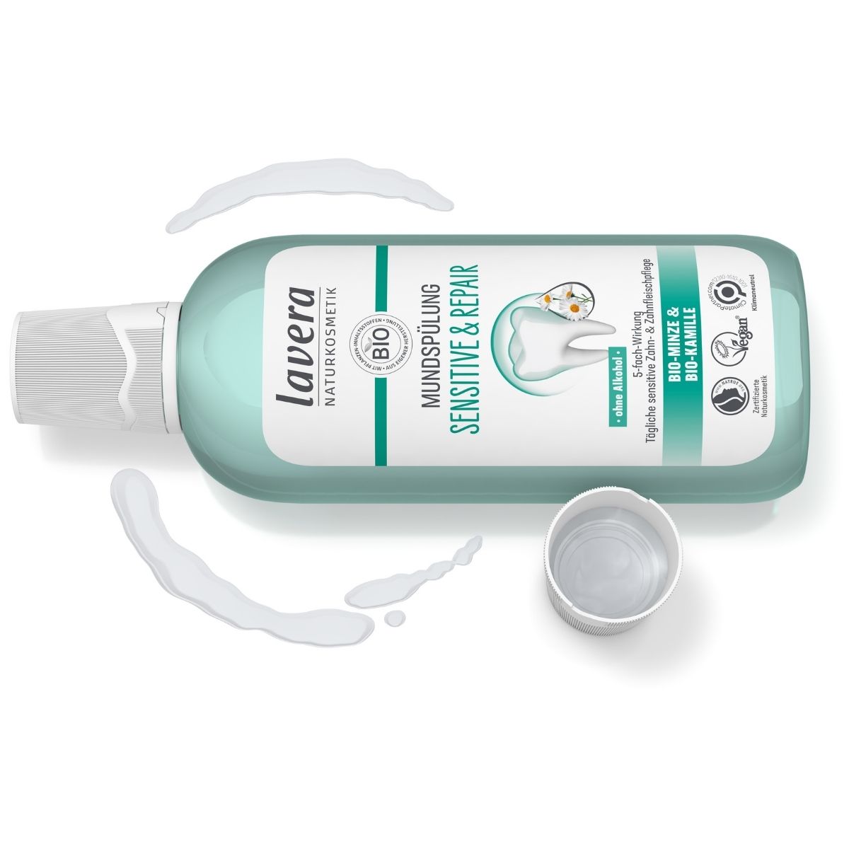lavera Вода за уста Sensitive & Repair без алкохол 400 мл