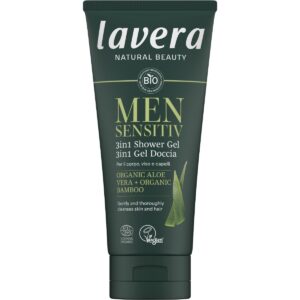 lavera Men Sensitiv витализиращ 3 в 1 душ-шампоан за коса, лице и тяло