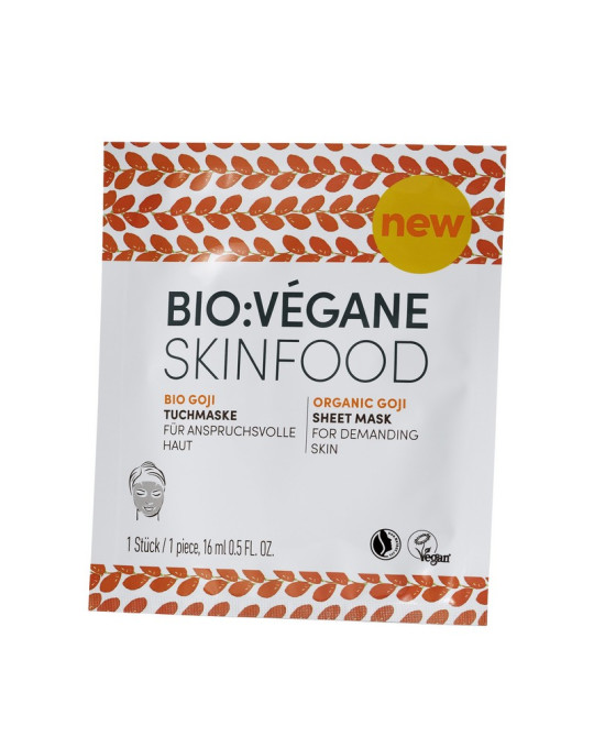 Bio Vegane Лист маска за лице с Годжи бери за смесена кожа